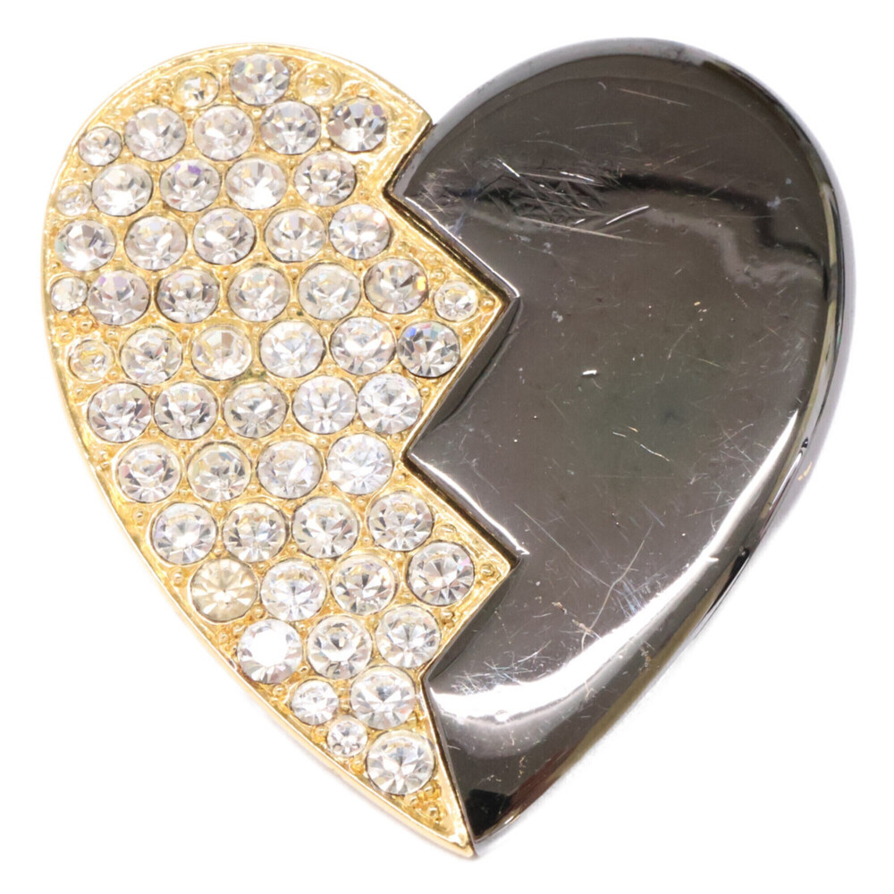 YVES SAINT LAURENT Gold Heart Brooch